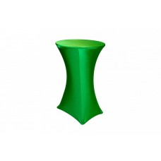 Скатерть чехол стретч зеленая на стол коктейльный 1,1*0,7м