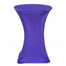 Скатерть чехол стретч фиолетовая на стол коктейльный 1,1*0,7м