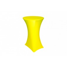 Скатерть чехол стретч желтая на стол коктейльный 1,1*0,7м